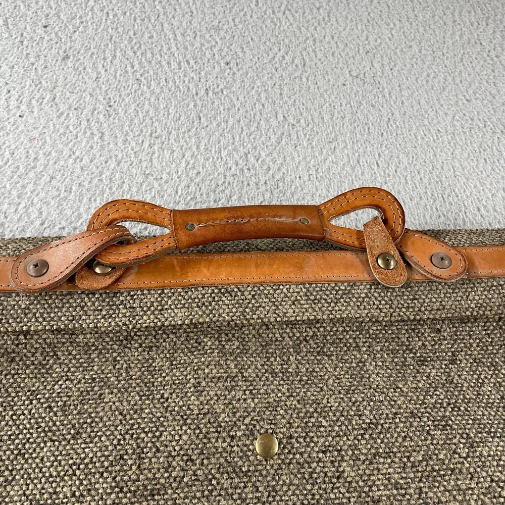 Vintage Hartmann Tweed Wool Garment Bag Bi-Fold Travel‎ Luggage Folding 23